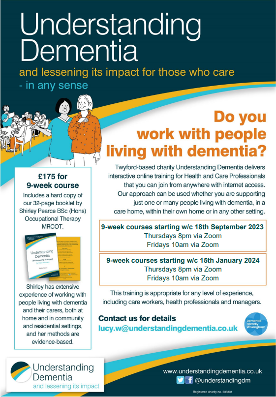 Training for Health and Care Professionals | Understanding Dementia ...