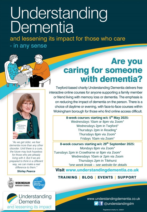 Understanding Dementia Family Training September 2025