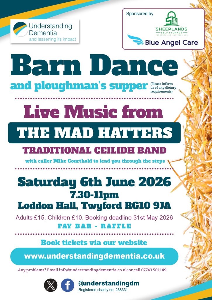 Understanding Dementia Barn Dance in Twyford, Saturday 6th June 2024