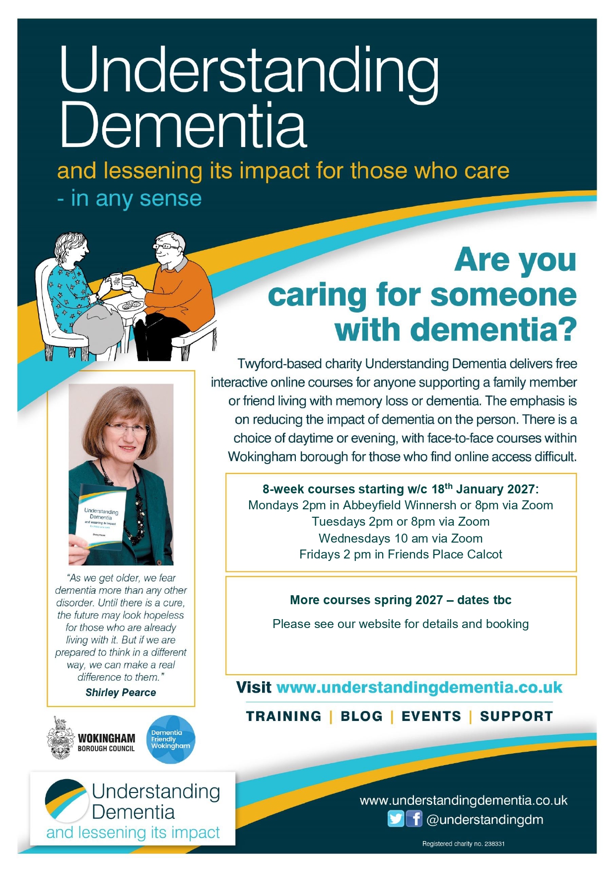 Understanding Dementia training for family carers January 2027